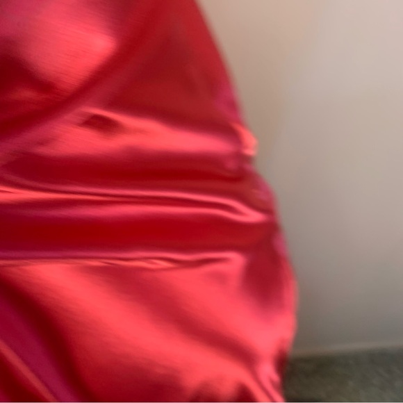 Christian Dior VTG Satin Logo Embroidered Full Length Slip Dress - Picture 4 of 15